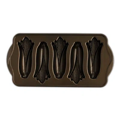 Nordic Ware Corn Cakes Pan In Bronze