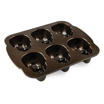 Nordic Ware Fall Harvest Series Skull Cakelet Pan In Bronze