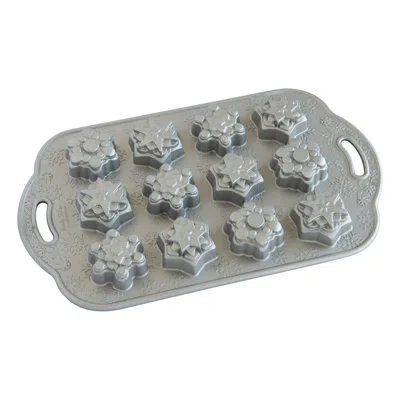 Nordic Ware Frosty Flakes Bites Pan In Silver