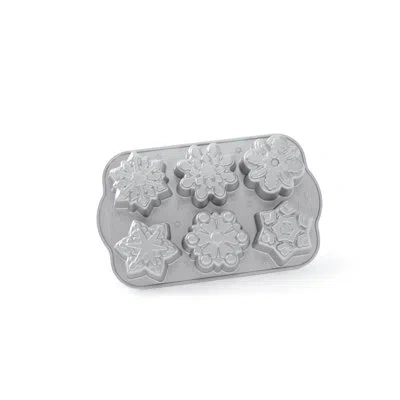 Nordic Ware Frozen Snowflake Non-stick Cakelet Pan In Silver