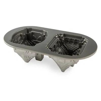 Nordic Ware Gingerbread House Duet Pan In Silver