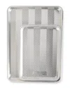 Nordic Ware Half Sheet & Quarter Sheet Set In Silver