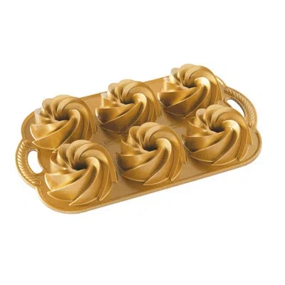 Nordic Ware Heritage Non-stick Round Bundt Cake Pan In Gold