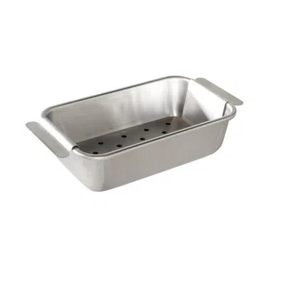 Nordic Ware Meat Loaf Pan And Lifting Trivet In Silver