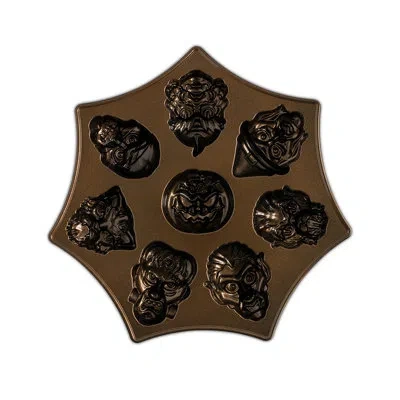 Nordic Ware Monster Mask Cakelet Pans In Brown