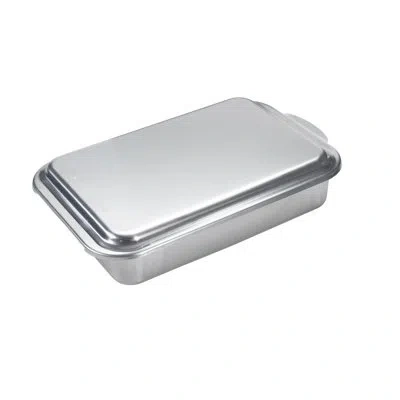 Nordic Ware Natural Commercial Covered Cake Pan In Silver