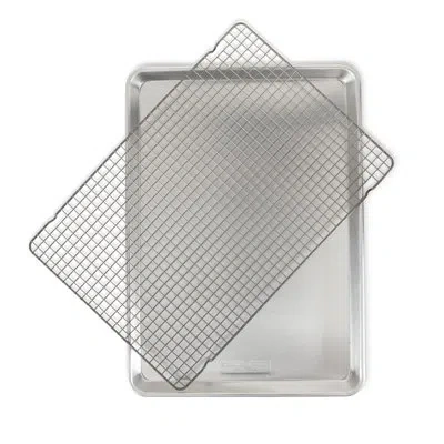 Nordic Ware Naturals 2 Piece Big Sheet With Grid In Silver