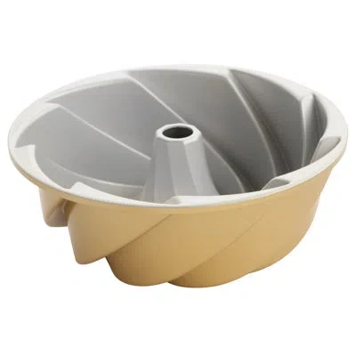Nordic Ware Non-stick Bundt Heritage Pan In Gold