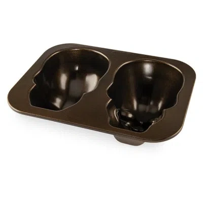 Nordic Ware Non-stick Haunted Skull Cake Pan In Brown