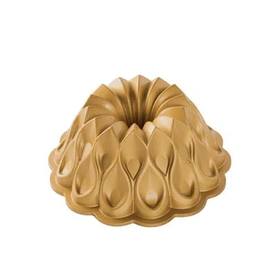 Nordic Ware Non-stick Novelty Crown Bundt Cake Pan In Gold
