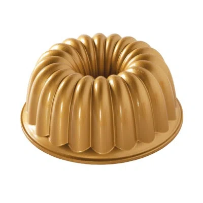 Nordic Ware Non-stick Round Elegant Party Bundt Cake Pan In Gold