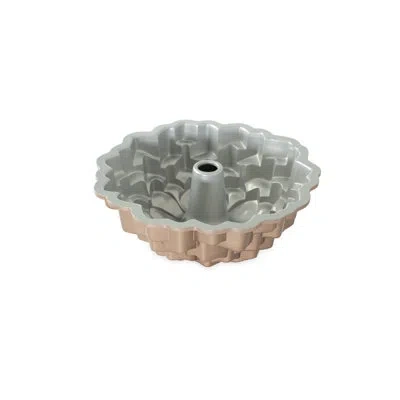 Nordic Ware Novelty Aluminum Fluted Cake Pan In Silver,light Brown