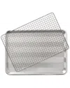 Nordic Ware Prism Half Sheet With Oven Safe Grid In Silver