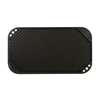 Nordic Ware Pro Cast Traditions 19.25 In. Aluminum Non-stick Reversible Grill And Griddle Pan In Black