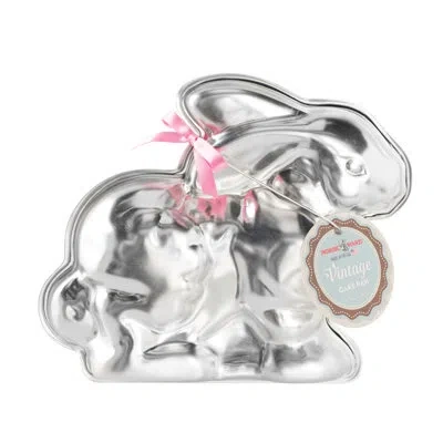 Nordic Ware Seasonal Easter Bunny 3d Cake Mold In Silver
