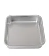 Nordic Ware Set Of 4 Aluminium Naturals Square Cake Tins In Silver