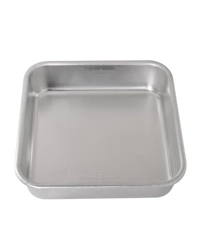 Nordic Ware Set Of 4 Aluminium Naturals Square Cake Tins In Silver
