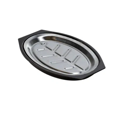 Nordic Ware Sizzling Steak Server Heated Platter In Silver