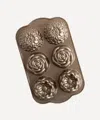 Nordic Ware Toffee Floral Cakelet Pan
