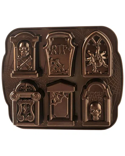 Nordic Ware Tombstone Cakelet Pan In Bronze