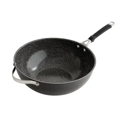 Nordic Ware Verde 6.63'' Non-stick Aluminized Steel Wok In Black
