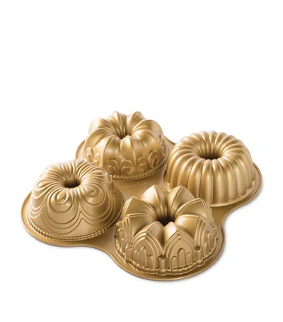 Nordicware Bundt Quartet Pan In Gold