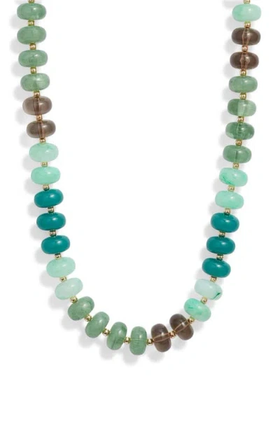 Nordstrom 12mm Beaded Necklace In Gold