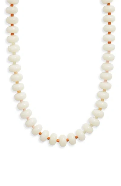 Nordstrom 12mm Beaded Necklace In Pink