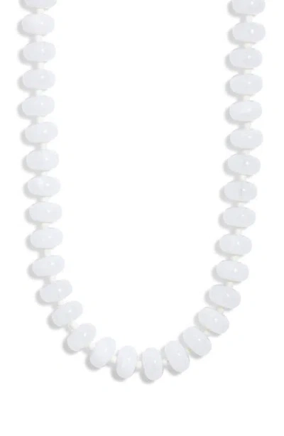 Nordstrom 12mm Beaded Necklace In White