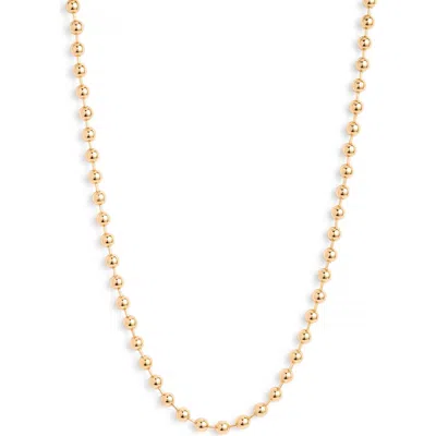 Nordstrom 16-inch Shot Bead Chain Necklace In Gold
