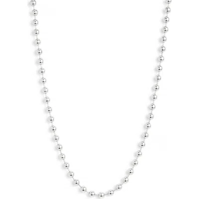 Nordstrom 16-inch Shot Bead Chain Necklace In Metallic