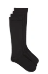 Nordstrom 2-pack Knee High Compression Socks In Black