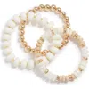 Nordstrom 3-pack Beaded Bracelets In Multi