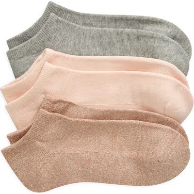 Nordstrom 3-pack Everyday Ankle Socks In Gold