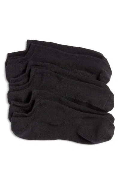 Nordstrom 3-pack Everyday No-show Socks In Black