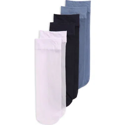Nordstrom 3-pack Everyday Sheer Ankle Socks In White