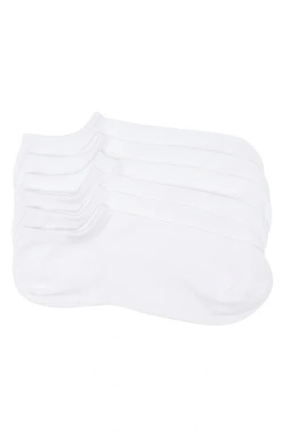 Nordstrom 3-pack Rib No-show Socks In White