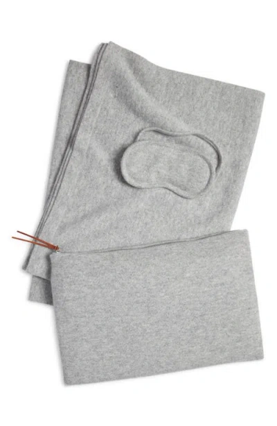 Nordstrom 3-piece Cashmere Travel Set In Grey Dove Heather
