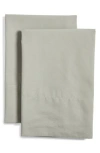 Nordstrom 300 Thread Count Organic Cotton Percale Pillowcases In Green Halo
