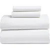 Nordstrom 300 Thread Count Organic Cotton Percale Sheet Set In White