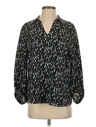 Pre-owned Nordstrom 3/4 Sleeve Blouse In Black