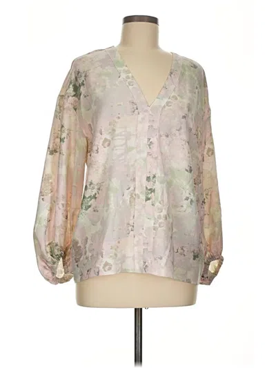 Pre-owned Nordstrom 3/4 Sleeve Blouse In Pink