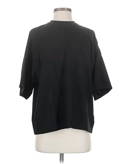 Pre-owned Nordstrom 3/4 Sleeve Top Black Mock Neckline Tops