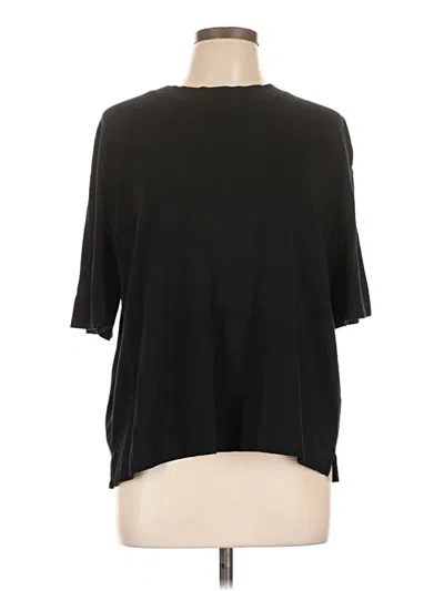 Pre-owned Nordstrom 3/4 Sleeve T-shirt In Black
