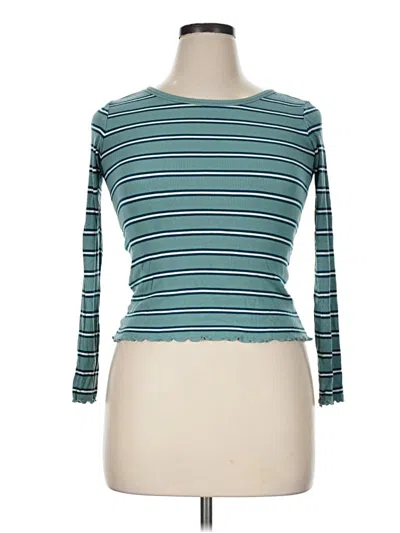 Pre-owned Nordstrom 3/4 Sleeve T-shirt In Teal