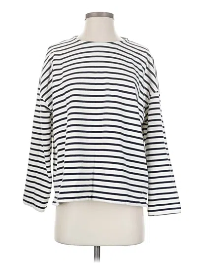 Pre-owned Nordstrom 3/4 Sleeve T-shirt In White