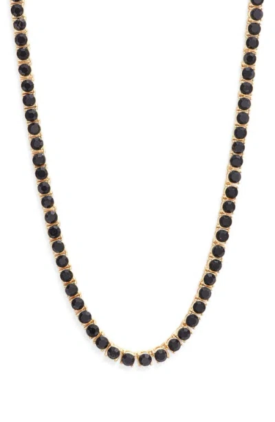 Nordstrom 3mm Cubic Zirconia Tennis Necklace In Gold