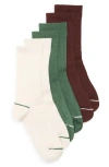 Nordstrom 3-pack Athleisure Crew Socks In Multi