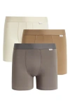 Nordstrom 3-pack Boxer Briefs In Brown