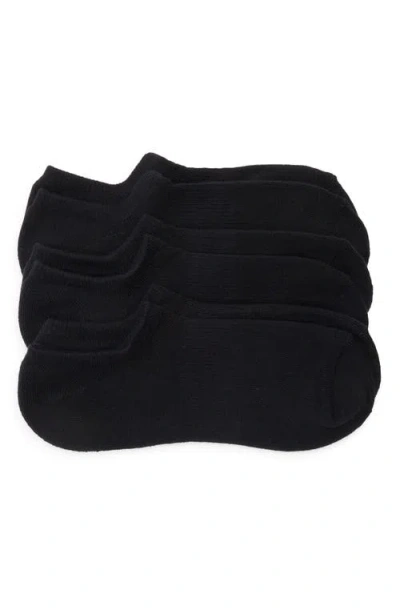 Nordstrom 3-pack Everyday Double-y Quarter Socks In Black